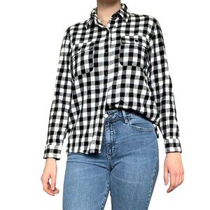 Madewell 100% Cotton Buffalo Plaid Flannel Shirt